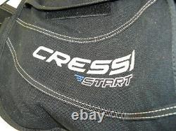 2011 Cressi Sub START BC Travelight Scuba Diving Jacket Men's Size Large Black