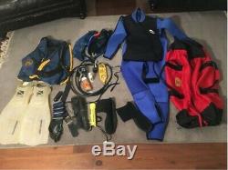 2 pc 5.5 mil Wetsuit, BCD, SCUBA Gear and Accessories GREAT CONDITION