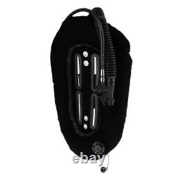 30lb BCD Diving Donut Wing with Single Cylinder Scuba Freediving Set Black