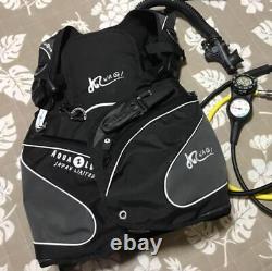 AQUALUNG Nagi BC size XS/SM BCD black scuba Large Buoyancy Compensator Vest