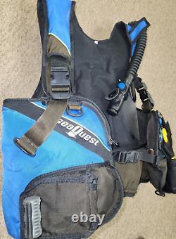AQUALUNG SeaQuest QuickDraw BC BCD Buoyancy Size Large SCUBA Dive Diving withSNIPS
