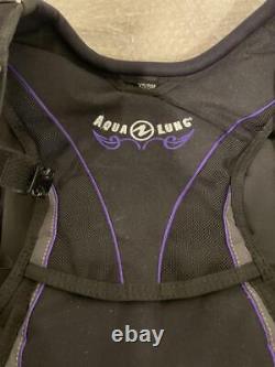 AQUA LUNG SOUL i3 BC size XS/SM BCD black scuba Large Buoyancy Compensator Vest