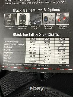 Apeks Black Ice BCD Wrapture harness system Small-med. Black Scuba & Freediving