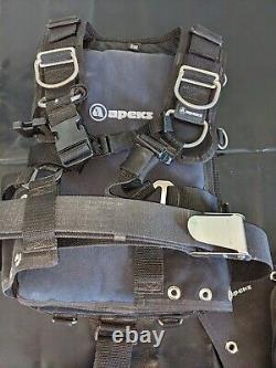 Apeks WTX Harness Travel Back Pack Medium Scuba Dive (BC, BCD, Wing, BackPlate)