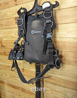 Apeks WTX Harness Travel Back Pack Medium Scuba Dive (BC, BCD, Wing, BackPlate)