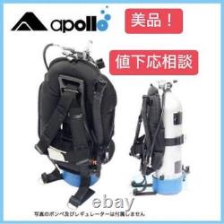Apollo back float type BCD black scuba Large Buoyancy Compensator Vest