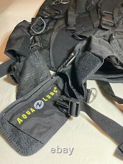 Aqua Lung Malibu RDS Dive Vest With Hoses & Hanger Size XL Weights & Gloves