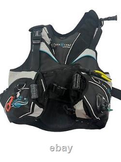 Aqua Lung Pearl i3 Scuba Diving BCD Size Small Used only 2 times-knife included