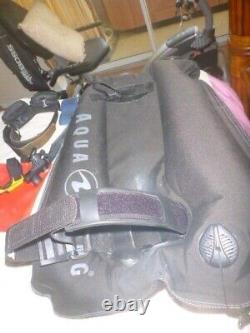 Aqua Lung Zuma Pro Scuba Dive Travel BC Package Knife Light Reel SMB Trim Weight