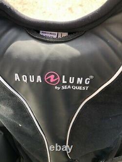 Aqualung Pearl i3 BC Women's Black/Aqua Large Size