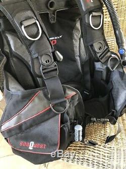Aqualung Seaquest PRO XLT Scuba Dive BCD, Size Large BC, Weight Integrated