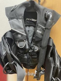 BCD AQUALUNG size S black scuba Large Buoyancy Compensator Vest USED