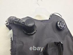 Bism DIVE BEANS BC BCD size M black scuba Large Buoyancy Compensator Vest USED