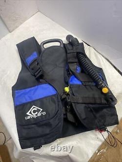 Cavalero Scuba Diving? Blue & Black BCD Men's Medium Weight Integrated Vest