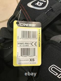 Cressi Scuba Diving BCD Jacket Start Pro 2 Size XS Black NWT