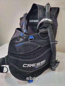 Cressi Start Jacket Style Scuba BCD Black & Blue Size L