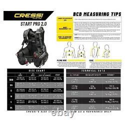 Cressi Start Pro 2.0 Jacket Style Scuba Diving BCD Ideal for Beginners