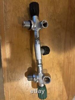 Dive Rite Din 300 double manifold for scuba diving