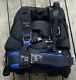 Dive Rite Trans Pac Harness With Rec Wing Bcd Bc M L Scuba Blue Mint Condition