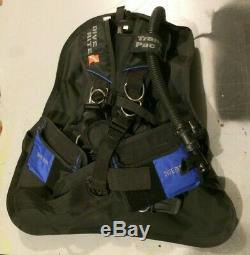 Dive Rite Transpac Harness XS/S with Weight Pockets and TravelWings BCD