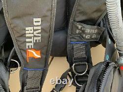 Dive Rite Transpac SportWings II, Size XL, Complete Scuba BCD WithExtras