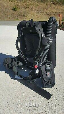 Dive Rite Transpac Travel Wing BCD with Backplate, Size Large, Scuba Diving Dive