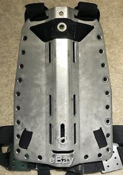 Dive Rite Transplate Scuba Harness sz L/XL with OMS Steel Backplate