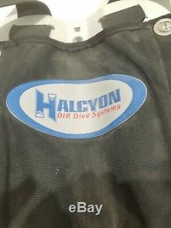 Halcyon Pioneer 36 Diving BCD Wing & Aluminum Backplate w Harness 36 Pounds Lift
