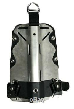 Halcyon Stainless Steel Backplate & Back Pad Scuba Diving NO STRAPS BCD Plate