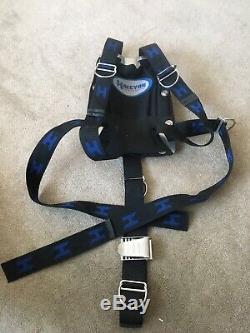 Halcyon Stainless Steel SCUBA Backplate and harness With MC Pouch. DIR