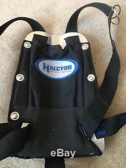 Halcyon Stainless Steel SCUBA Backplate and harness With MC Pouch. DIR