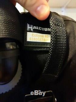 Halcyon eclipse 40 Diving Bcd 40lb lift with 6lb weight