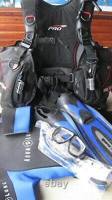 Holiday Scuba Diving Bundle, mixture of new and secondhand kit, mens size XXL