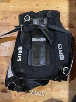 Mares BCD size S black scuba Large Buoyancy Compensator Vest USED
