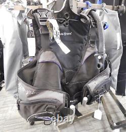NEW Aqualung Pearl BCD Size Extra Small in Black/Charcoal/Twilight