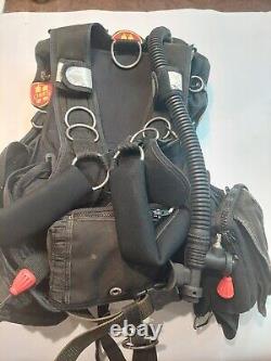 OMS Harness Back Pack With 45 Pound Wing Scuba BCD with weight system L XL