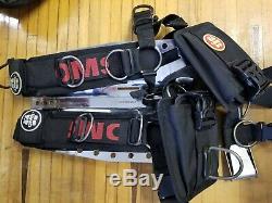 OMS Stainless Steel Backplate and Harness for SCUBA diving