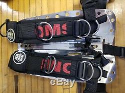 OMS Stainless Steel Backplate and Harness for SCUBA diving
