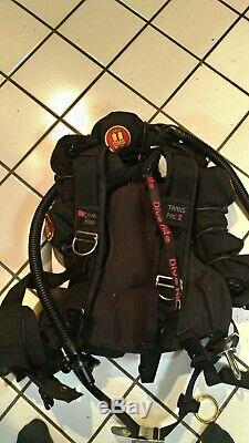 OMS technical bc 94 lb Lift Dual Bladder Scuba with dive Right harness