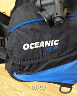 Oceanic BioFlex Scuba Dive BC BCD Medium, M NEW Power Inflator Black, Blue NICE