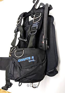 Oceanic Chute 2 Scuba Dive Weight Integrated BC BCD Medium, M Rear Inflate