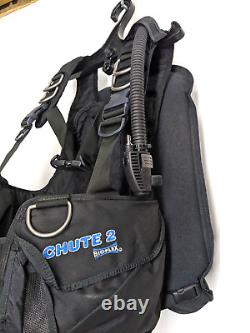 Oceanic Chute 2 Scuba Dive Weight Integrated BC BCD Medium, M Rear Inflate