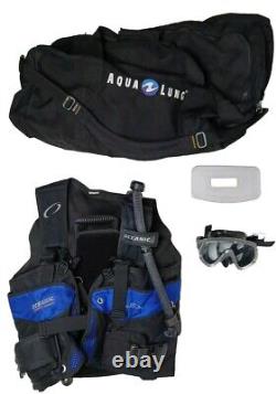 Oceanic Isla Quick Lock Release Flex Scuba Diving Vest With Bag & Mask Size LG