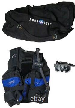 Oceanic Isla Quick Lock Release Flex Scuba Diving Vest With Bag & Mask Size LG