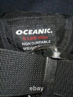 Oceanic quick lock release flex Scuba Diving Vest Size large light used