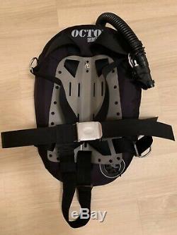 Octo Gear scuba diving BCD backplate, wing, harness with STA