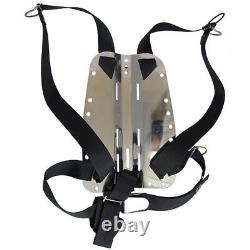 Palantic Scuba Dive Techical Diving SS Backplate with Harness & Crotch Strap