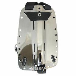 Palantic Scuba Dive Techical Diving SS Backplate with Harness & Crotch Strap