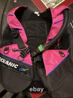 Pink Oceanic Sport Scuba Diving BC Size Small. Used 1 Time