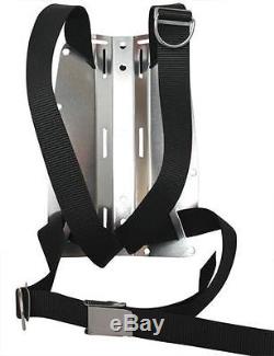 Red Hat Diving. DIR type harness and aluminium backplate. Includes crotchstrap